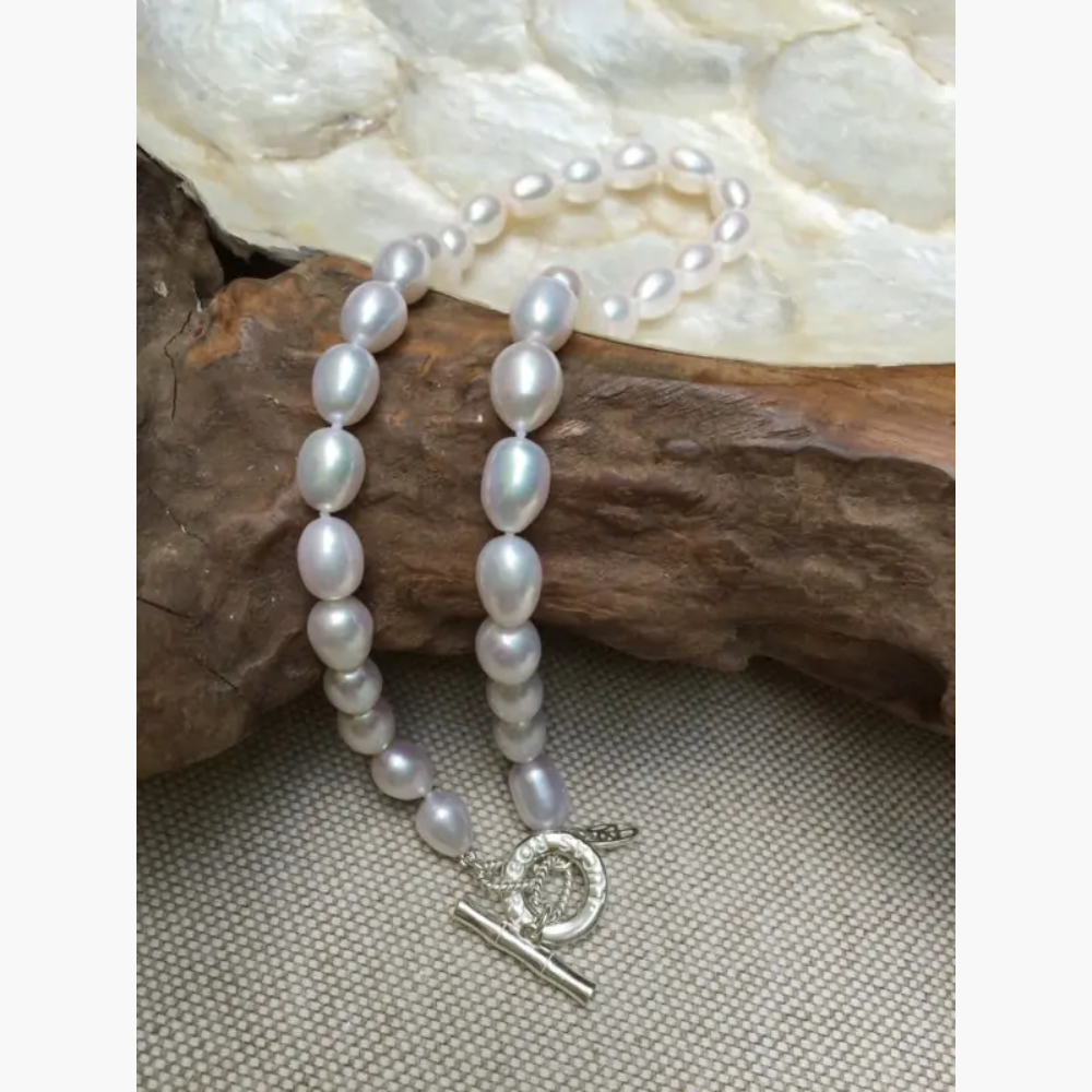 Oval Pearl Necklace