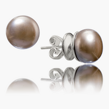 “Silver” Pearl Studs 10mm