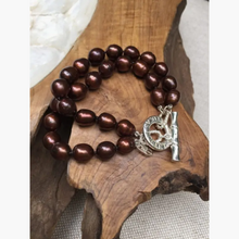 Double Strand “Semi-Sweet Chocolate” Pearl Bracelet