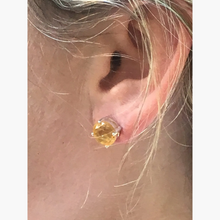 Citrine Studs 9mm
