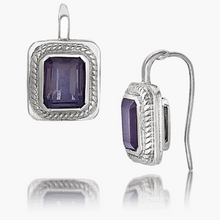 “Queen” Silver Earrings with Smoky Quartz