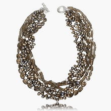 “Mocha” Pearl & Smoky Quartz Necklace