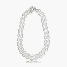 Oval Pearl Necklace – Double strand