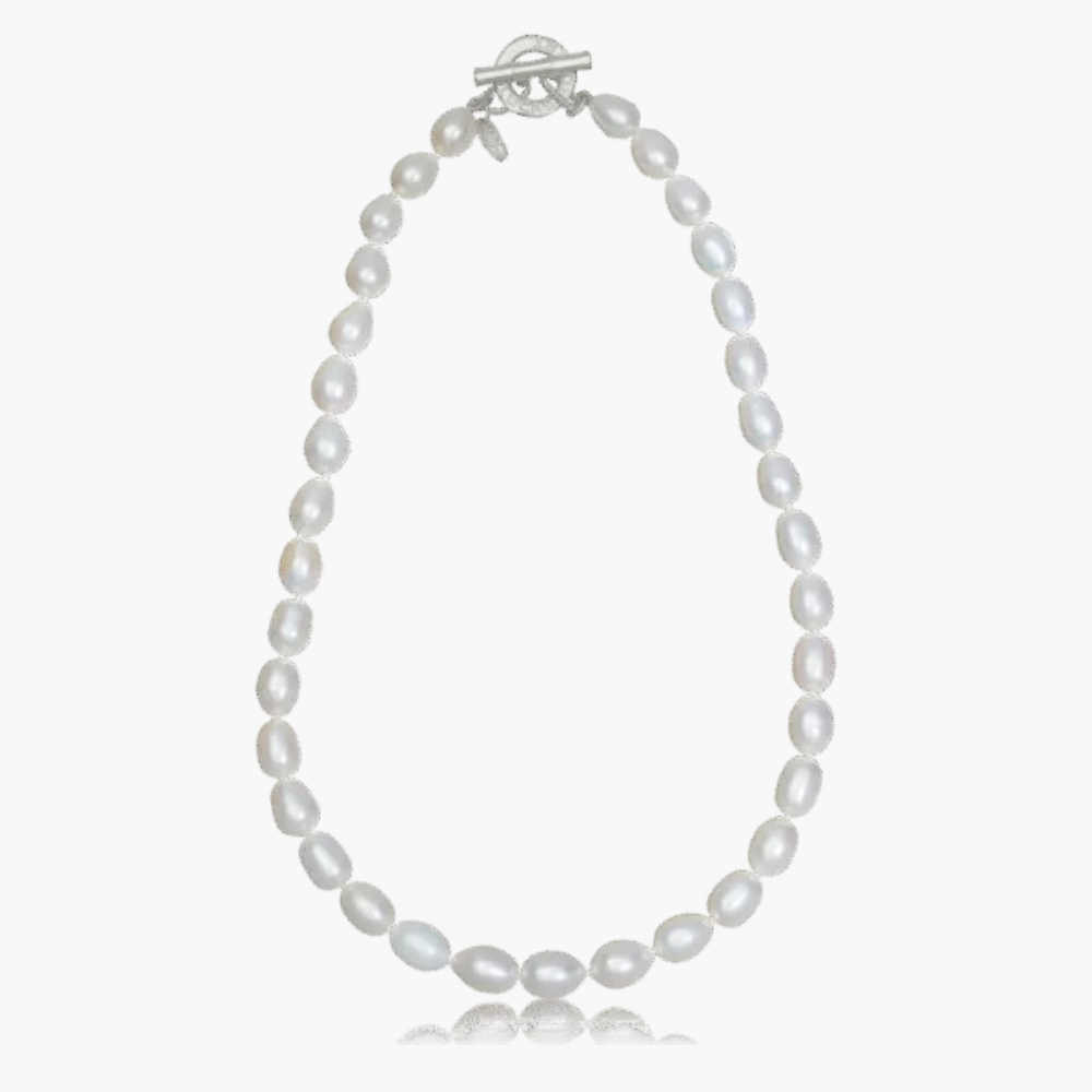 Oval Pearl Necklace