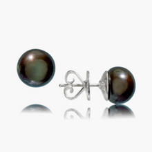 “Classic” Black Pearl Studs 10mm