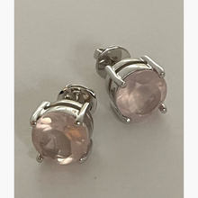 Rose Quartz Stud Earrings