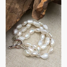 Chunky Pearl Triple Bracelet