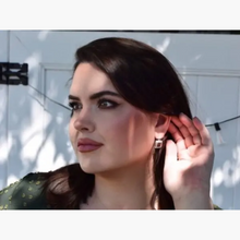 “Queen” Silver Earrings with Smoky Quartz