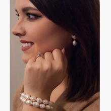Oval Pearl Bracelet – Double strand
