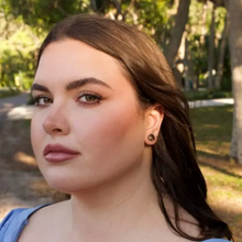 Smoky Quartz Studs 9mm