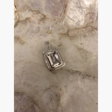 “Queen” Silver Pendant with Clear Quartz stone